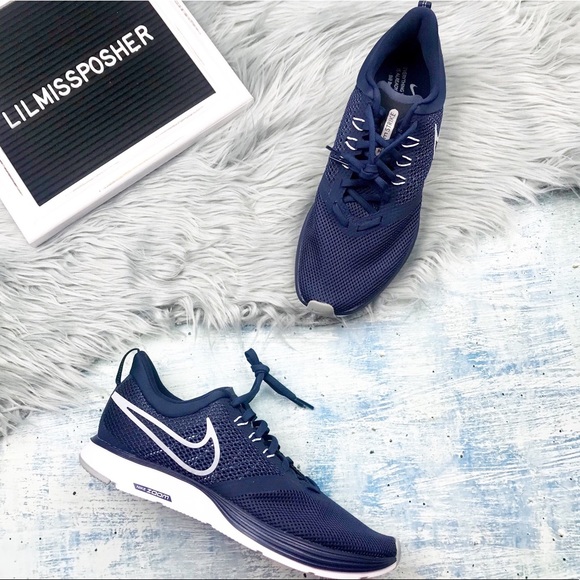 Nike Shoes - NEW Nike Zoom Strike Blue/White Sneaker Size 9.5
